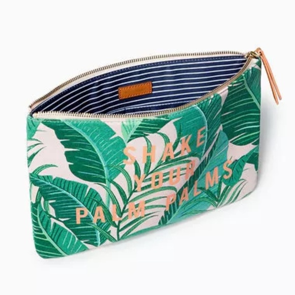 Stella & Dot All In Pouch Shake Your Palm Palms Brand New - Picture 3 of 7